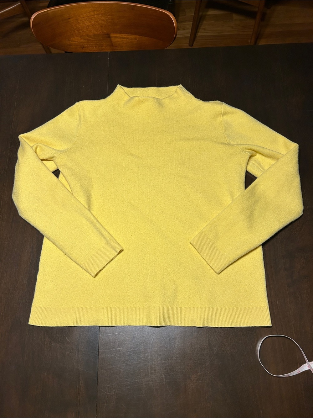Ann Taylor Yellow Mockneck Sweater Size Medium